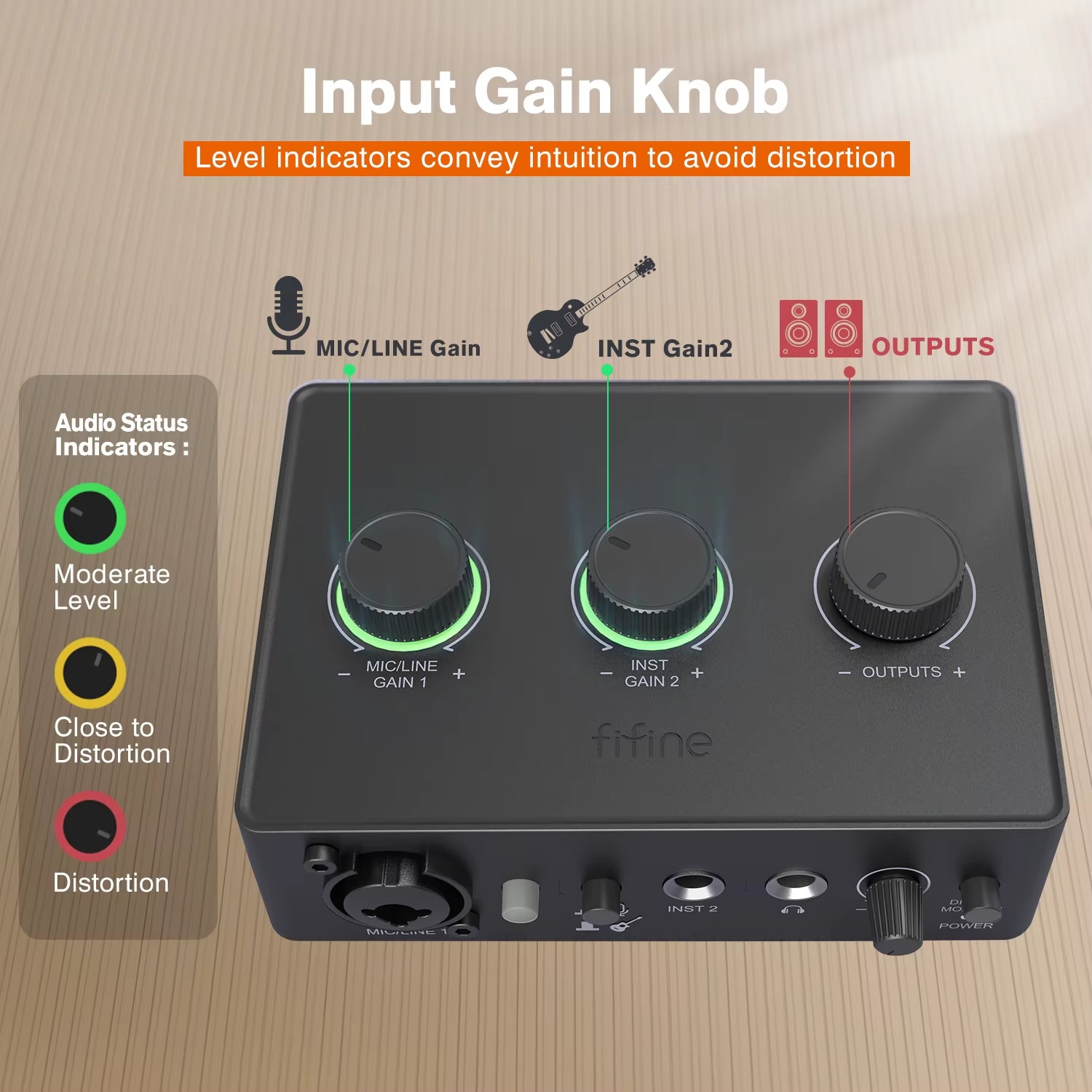 FIFINE Ampli1 Audio Interface - Image 2