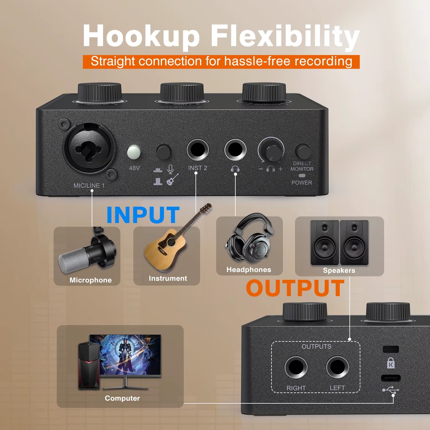 FIFINE Ampli1 Audio Interface - Image 5